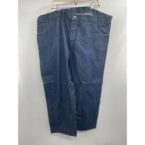 Big Bill Indura Workwear Jeans Mens 48x28 Navy Denim Flame Resistant Zip Fly NWT